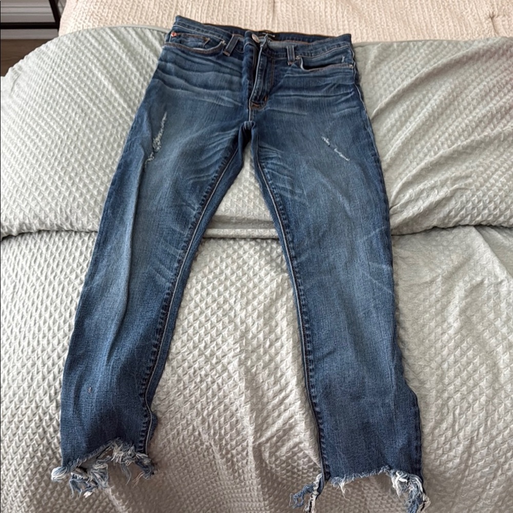 Distressed Blue Jeans